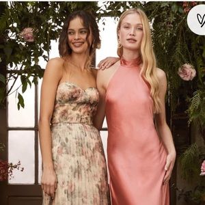 Lulus Most beautiful day ivory multi floral print organza maxi dress